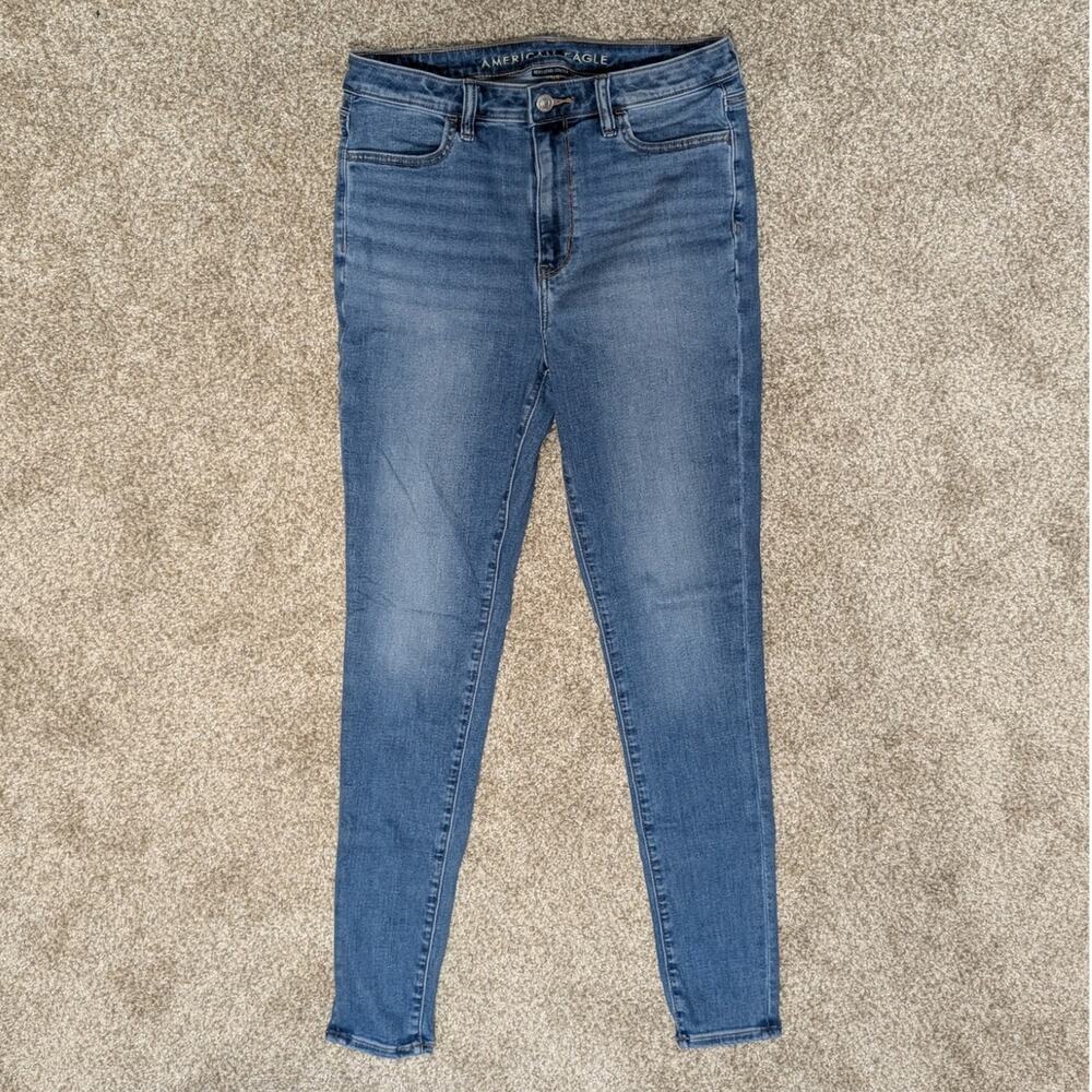 American Eagle AE Next Level Super High-Waisted Jegging Medium Vintage 8 Long